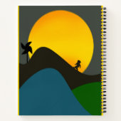 美しい夕日 ノートブック (裏面)