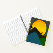 美しい夕日 ノートブック (内部)