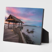 美しい夕日 フォトプラーク (側面)