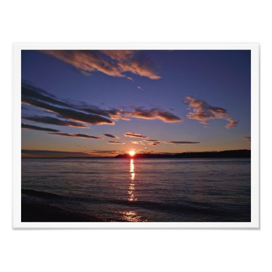 美しい夕日 フォトプリント            (正面)