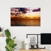 美しい夕日 ポスター (ホームオフィス)