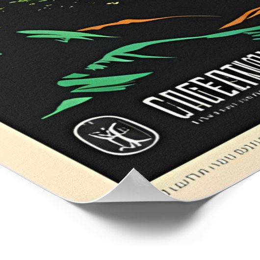 美しい夕日 ポスター (角)