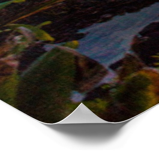 美しい夕日 ポスター (角)