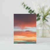美しい夕日 ポストカード (スタンド正面)