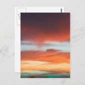 美しい夕日 ポストカード (正面/裏面)