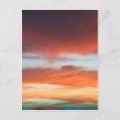 美しい夕日 ポストカード (正面)