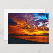 美しい夕日 ポストカード (正面/裏面)