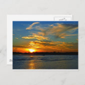 美しい夕日 ポストカード (正面/裏面)