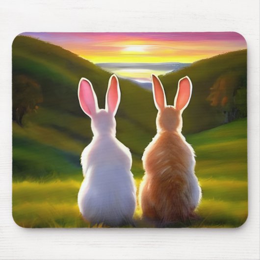 美しい夕日 マウスパッド (正面)