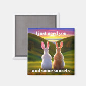 美しい夕日 マグネット (正面/裏面)