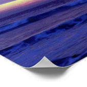 美しい夕日：ミッションビーチ、サンディエゴ、カリフォ ポスター (角)