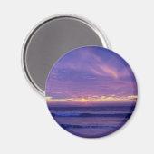 美しい夕日:ミッションビーチ、サンディエゴ、カリフォ マグネット (正面/裏面)