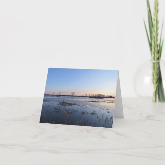 美しい夕日 – 空白の Greeting Card カード (正面)