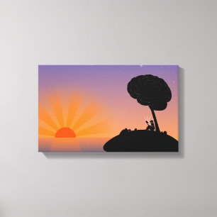 美しい夕日 Zazzle_Growstore キャンバスプリント