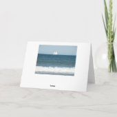 美しい夕焼けの挨拶状 カード (裏面)