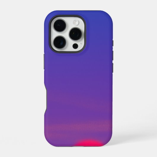 美しい夕焼けの風景デザイン iPhoneケース (裏面)