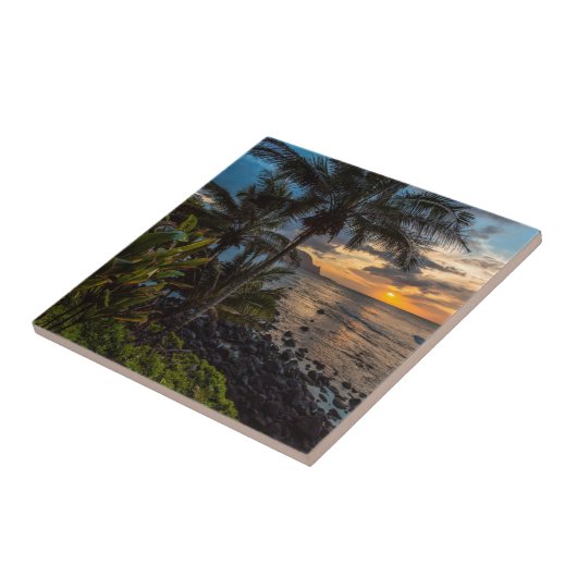 美しい夕焼け2 タイル (側面)