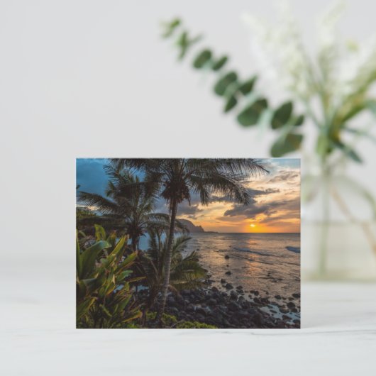 美しい夕焼け 2 ポストカード (スタンド正面)