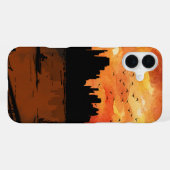美しい夕焼け iPhone 16 Pro カー iPhoneケース (裏面横)