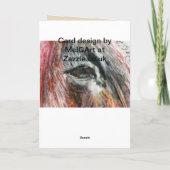 美しい多彩のろばのバースデー・カード カード (裏面)