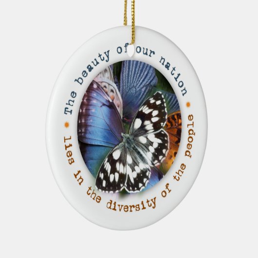 美しい多様性の休日のオーナメント セラミックオーナメント (右)