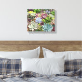 美しい多肉植物 キャンバスプリント (インサイチュ (寝室))