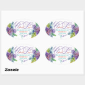 美しい多肉肌オーガニックのステッ気にクカー 楕円形シール (シート)