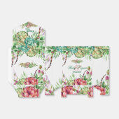 美しい多肉類結婚式の引き出物箱 フェイバーボックス (折り畳みなし)