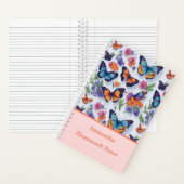 美しい多色の蝶の子供学校 ノートブック (内側)