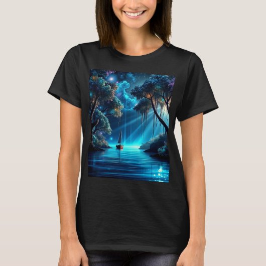 美しい夜にセーリング Tシャツ (正面)