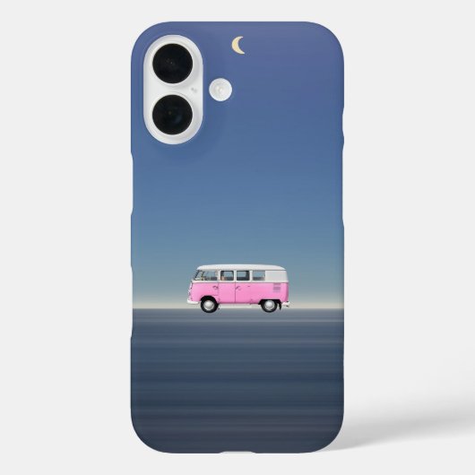 美しい夜の旅行 レトロ ビーチ ボム Case-Mate iPhoneケース (裏面)