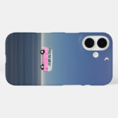 美しい夜の旅行 レトロ ビーチ ボム Case-Mate iPhoneケース (裏面 (横))