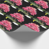 美しい夜景のさくらんぼの花 ラッピングペーパー (角)