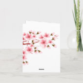 美しい夜桜のサンキューカード サンキューカード (裏面)