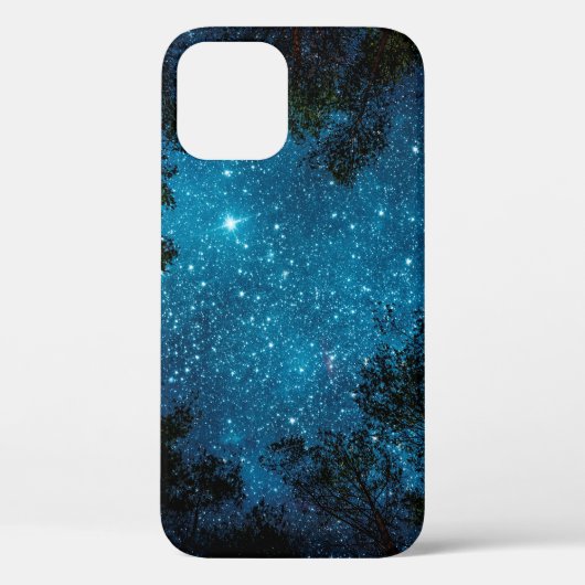 美しい夜空、天の川、木々。 Case-Mate iPhoneケース (裏面)