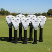 美しい夢と穏やかな雪ふくろう ゴルフヘッドカバー