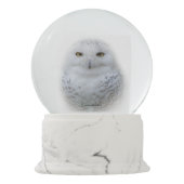 美しい夢と穏やかな雪ふくろう スノーグローブ (裏面)