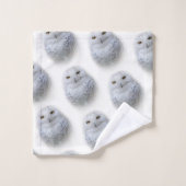 美しい夢と穏やかな雪ふくろう バスタオルセット (ウォッシュタオル)