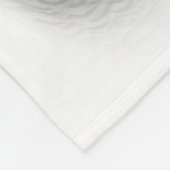 美しい夢と穏やかな雪ふくろう フリースブランケット (角)