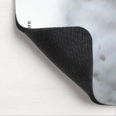 美しい夢と穏やかな雪ふくろう マウスパッド (コーナー)