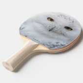 美しい夢と穏やかな雪ふくろう 卓球ラケット (正面アングル)