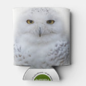 美しい夢と穏やかな雪ふくろう 缶クーラー (裏面)