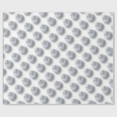 美しい夢のような穏やかなスノーフクロウ ラッピングペーパー (フラット)