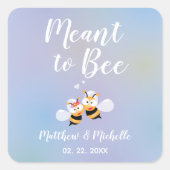 美しい夢の結婚式の引き出物 スクエアシール (正面)