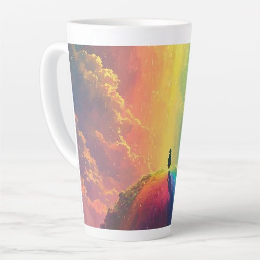 美しい夢 カフェラテマグ (左アングル)