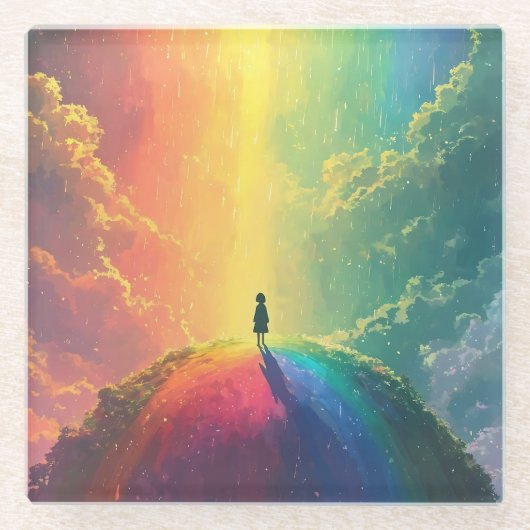 美しい夢 ガラスコースター (正面)