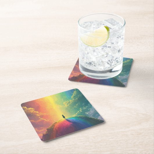 美しい夢 スクエアペーパーコースター (インサイチュ)