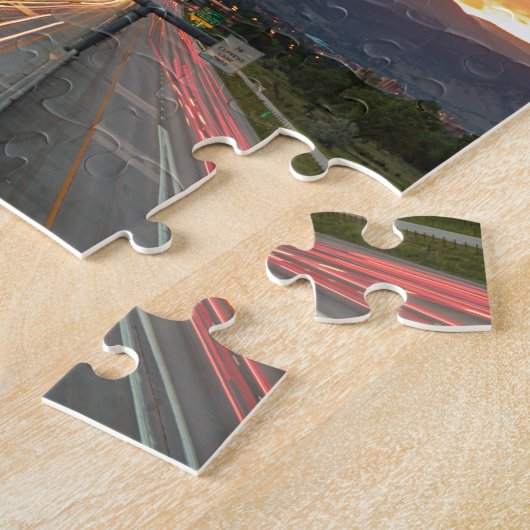 美しい大きい石コロラド州へのハイウェー36 ジグソーパズル (側面)