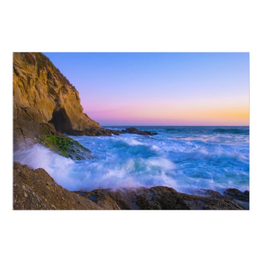 美しい大きな海サンセットの写真 フォトプリント            (正面)