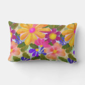 美しい大きな花 ランバークッション (裏面)